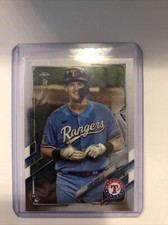 2021 Topps Chrome Ben Baller Baseball Sam Huff #81 Rookie Card Texas Rangers RC