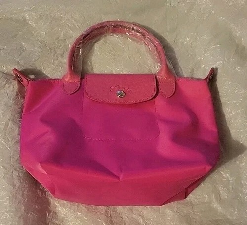 Longchamp Le Pliage Neo Medium Nylon Tote - Dark Pink New