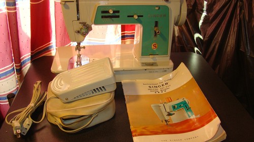 *Vintage* Máquina de coser Singer 680 U con pedal y manual del propietario. JAPÓN - Imagen 13 de 18