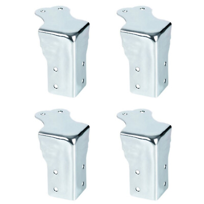 4 Adam Hall 4155 Case Ecken flach groß mit L-Ecke 76 mm integriert Case Ecken