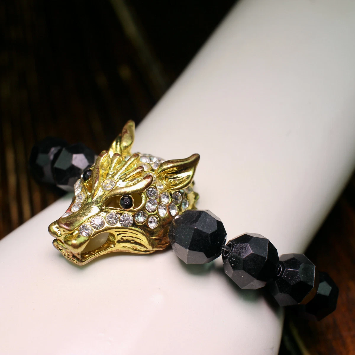 Gold wolf deals bracelet