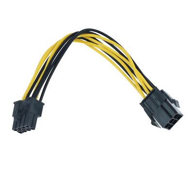 6 pin to 8 pin PCI Express Power Converter Cable for GPU Video Card PCIE PCI-E