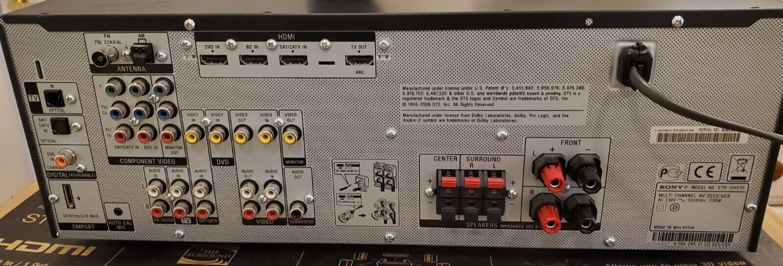 Sony STRDH510 5.1 channel AV Receiver eBay