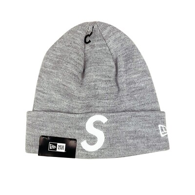 Supreme x New Era FW23 S Logo Beanie Grey | eBay