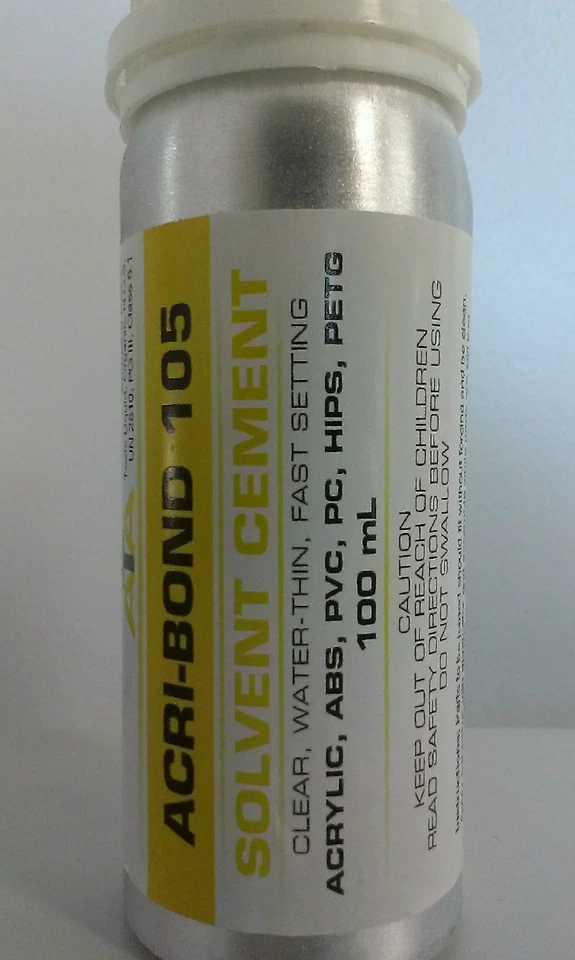 Acri Bond 105 Solvent Cement Glue 100ml For Acrylic, ABS, PC, HIPS & PETG - image 4 of 4