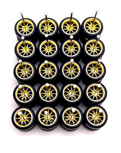 Cerchi 1/64 Set Di 10 Ruote Real Rider Scala 1:64 Per Hot Wheels - Foto 4