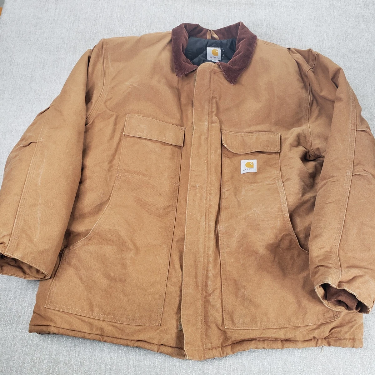 VINTAGE Carhartt Quilt Lined Heavy Jacket Mens RN 14806 Size 2XL