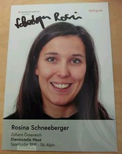 Rosina Schneberger Karta z autografem orig.sign Ski Alpin Austria