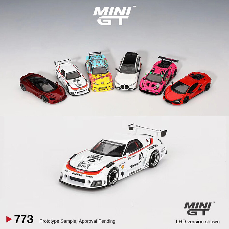 MINIGT 1:64 Model Car Mazda RX-7 LB-Super Silhouette #41 Numero Reserve