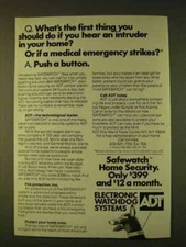 1979 ADT Electronic Watchdog Systems Ad - Intruder