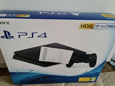 Sony PlayStation 4 Slim 500 GB pechschwarze Konsole