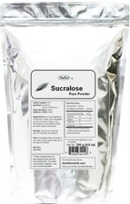 Polvo de sucralosa pura 250 g (8,8 oz) sin calorías 600 veces más dulce que el azúcar