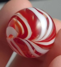 Red And White Marble Signed AF 1998