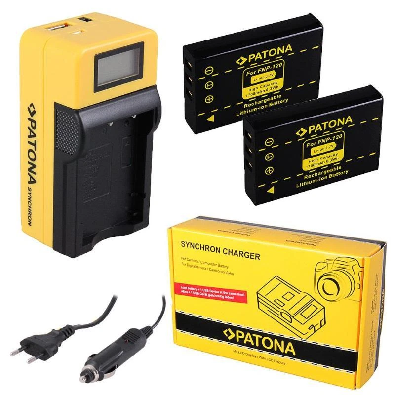 vhbw 2x Battery Compatible with Toshiba CAMILEO H30, X100 HD, X100