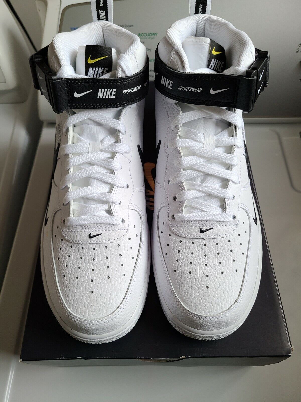 New Nike Air Force 1 Mid 07 LV8 White Black (Size 10) Ready To Ship!