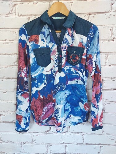 Chemisier DESIGUAL chemise manches longues taille tunique. Maille