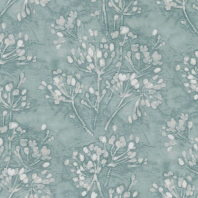 P Kaufmann GOSSAMER BRANCH SEAGLASS Cotton Blue Floral Drapery Uph Fabric