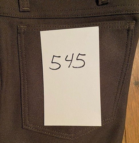 #545 Wranglers NWT Tag Says 38x30 Waist Measures 36” Wrancher Brown Dress Jeans - Picture 11 of 11