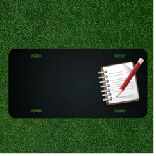 Custom Personalized License Plate With Add Names To Pencil And Book Design NEW