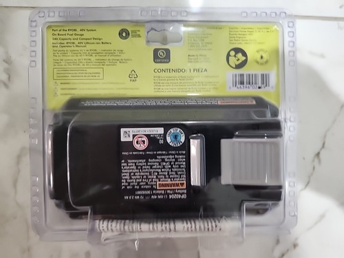 Ryobi 40V 2.0 AH Lithium-ion Battery - Black (Brand New Factory Sealed) - Picture 3 of 4