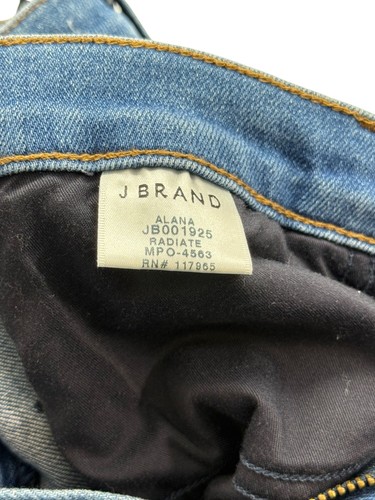 J Brand Alana High-Rise Crop Skinny Jeans in Radiate Stretch Med Wash Size 30 - Picture 4 of 7