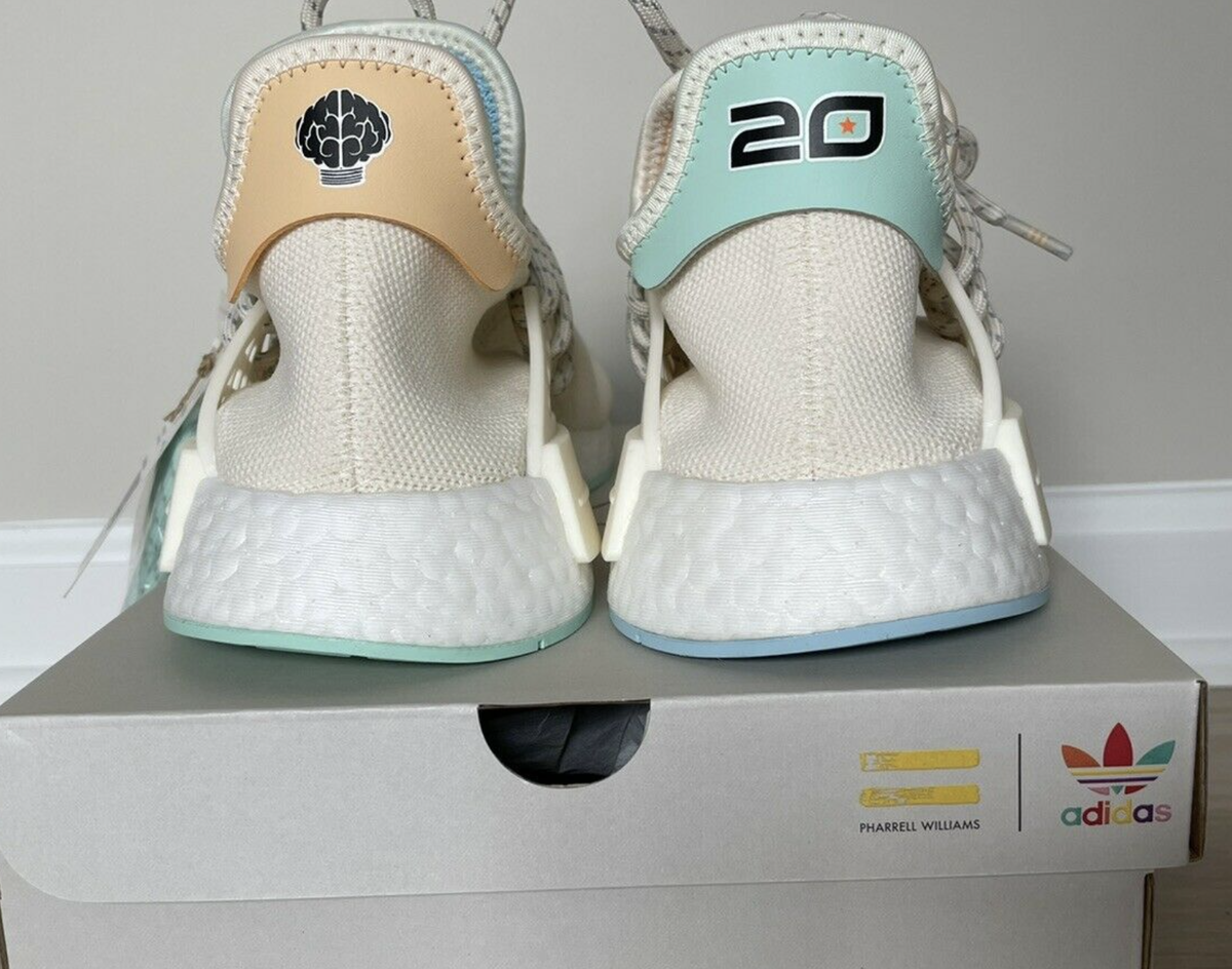 Adidas NMD HU Pharrell N.E.R.D. (Chalk White) size US 10 Adidas NMD HU Pharrell N.E.R.D. (Chalk White) size US 10
