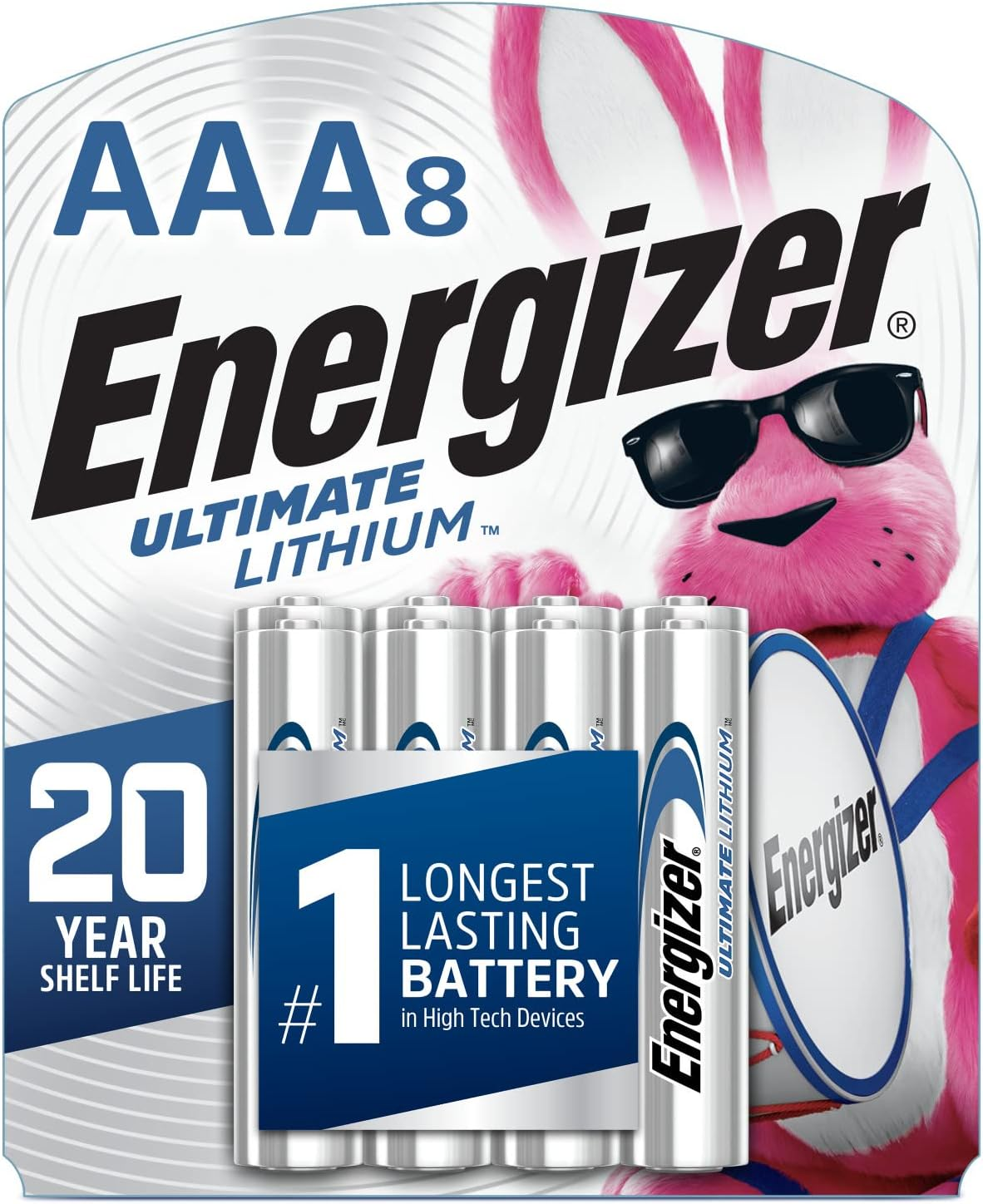 Ultimate Lithium AAA Batteries (8 Pack), Lithium Triple a Batteries-image