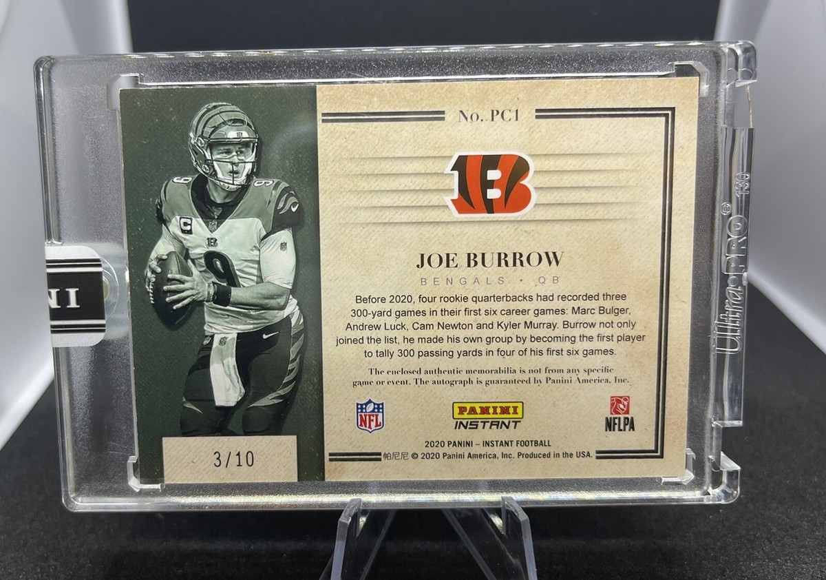 Joe Burrow 2020 Panini Instant NFL Prime Cuts Auto Rookie RC