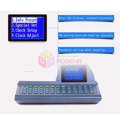 Intelligent Keyboard Check Printer English Electronic Bank Counter Check Printer - Picture 14 of 20