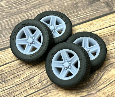 1/24 Scale: 17-inch  1982 Camaro Z28  model car wheels/tires. Resin; 3D Print