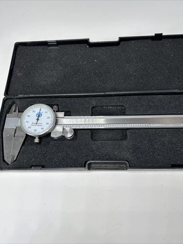 6" Dial Caliper .001” Premium Shock Proof Stainless Steel Hardened