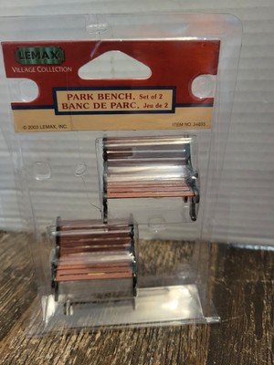 Lemax Village Collection  Park Bench  Set of 2 - 34895 New Old Stock 2003