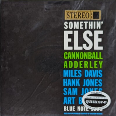CANNONBALL ADDERLEY Somethin  Else SEALED limited 200 Gram Classic Records