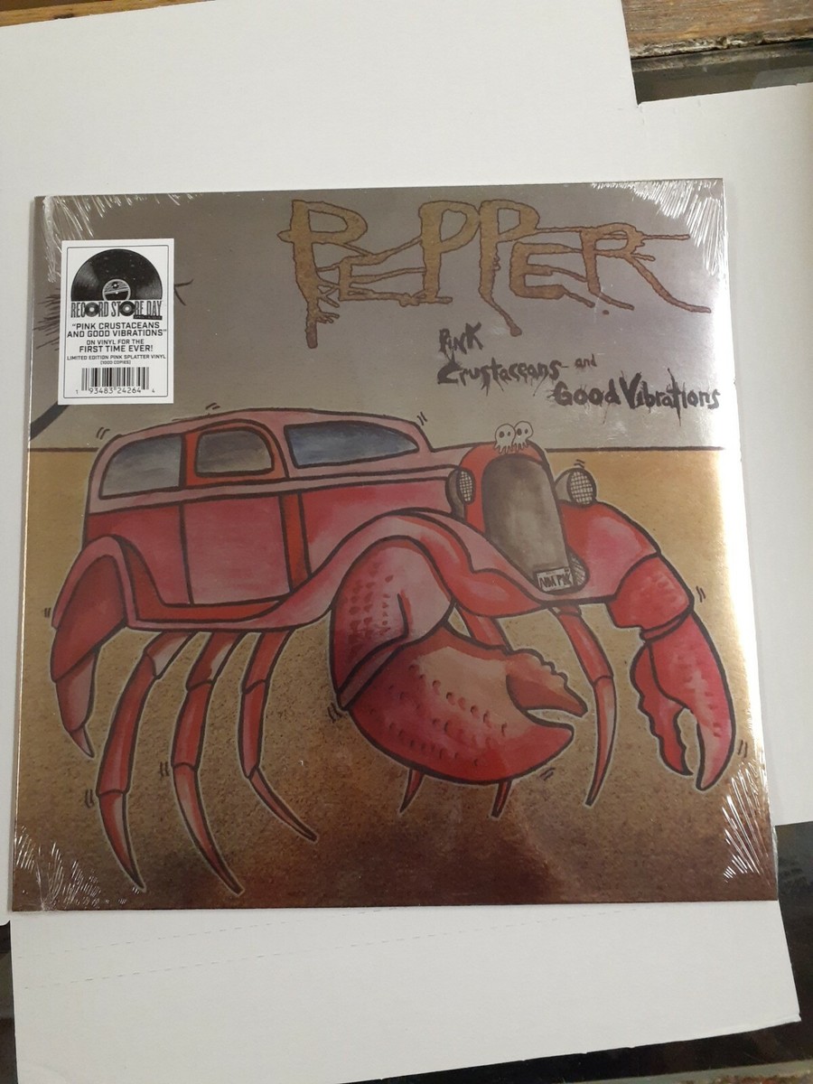 pepper pink crustaceans and good vibrations Pepper Pink Crustaceans And Good Vibrations Le Pink Splatter Vinyl lp new
