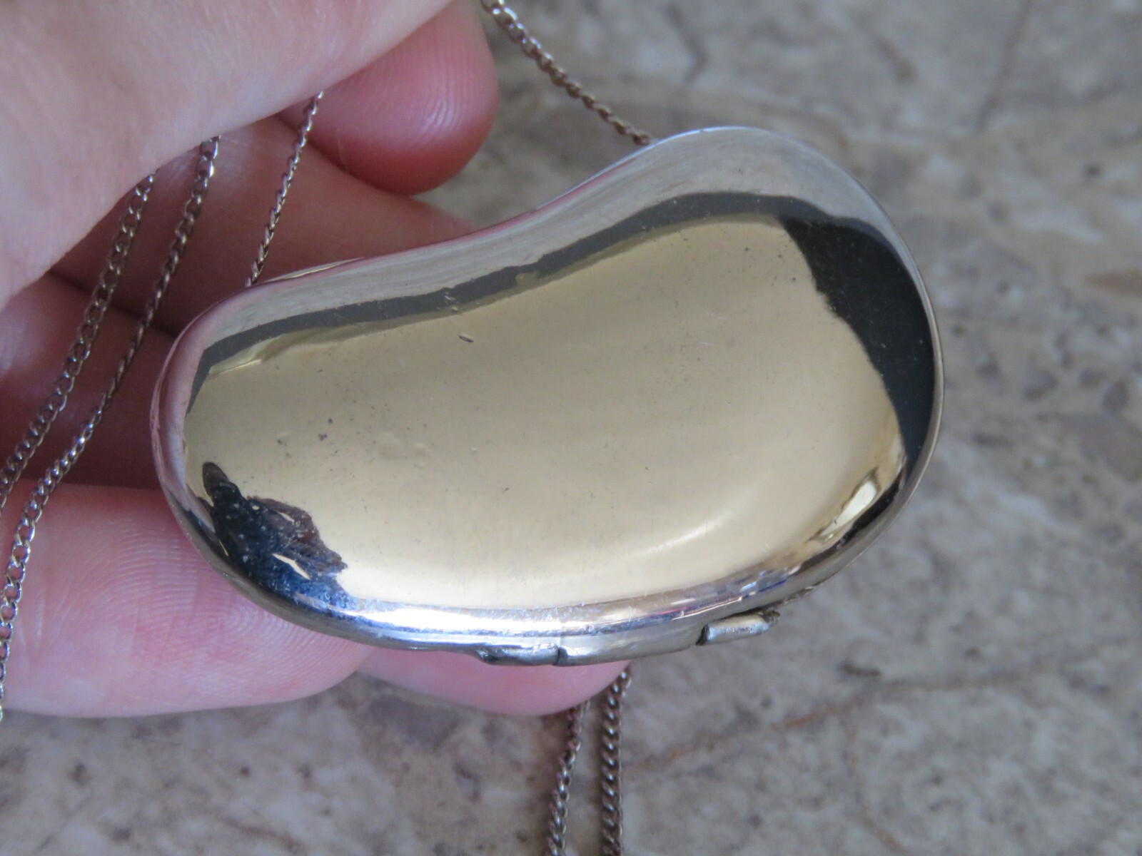 halston bean necklace