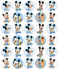 Mickey Mouse Baby x 30 Cupcake Toppers Edible Wafer Paper Fairy Cake Toppers