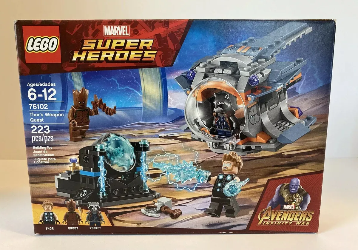 Udgangspunktet krans indsprøjte LEGO 76102 MARVEL Avengers Infinity War Thor's Weapon Quest NEW SEALED BOX  2018 | eBay