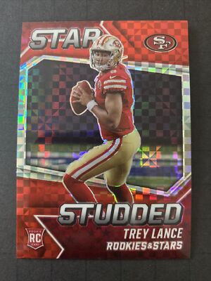 2021 Rookies & Stars Trey Lance Red Plaid Prizm Rookie RC #SS-23 49ers