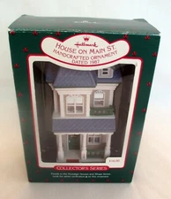 Vintage 1987 Hallmark Christmas Ornament  House On Main Street. 4th In Series