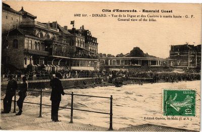 CPA DINARD - Blick auf den Deich und die Casinos bei Flut (265719)