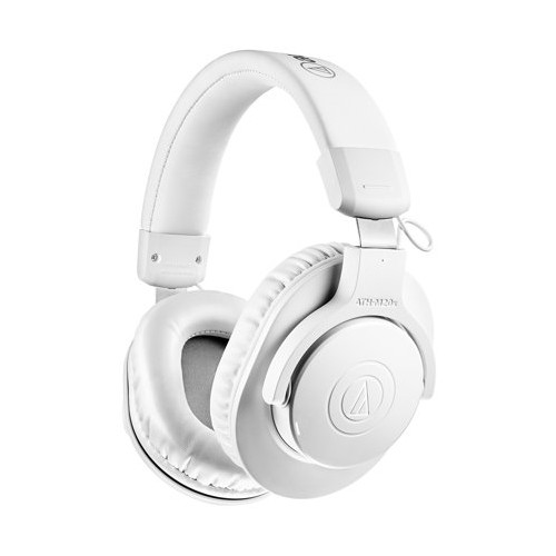 Профессиональные беспроводные наушники Audio Technica ATH-M20xBTWH с функцией Bluetooth белого цвета