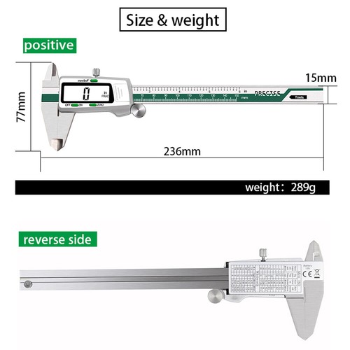 150mm Stainless Steel High Accuracy Electronic Digital Slide Caliper Ruler T8Q4 - Picture 5 of 11