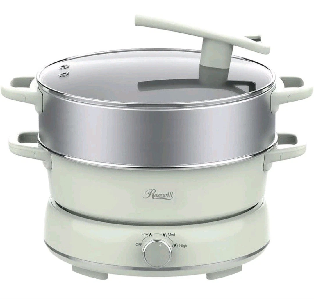 Rosewill Multi Functional Electric Hot Pot 12.7 QT Sauté Steamer Slow Cooker New
