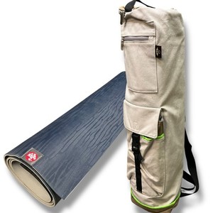 Manduka eKO Yoga Mat 5mm Thickness Midnight Color with Carry Tote Bag, Pilates