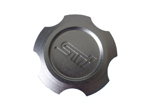 Titanium Racing Oil Fuel Filler Cap Aluminum for Subaru WRX STi GC GG STi logo