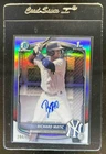 2025 Bowman Richard Matic Chrome Auto Refractor 1st Prospect #394/499 Yankees