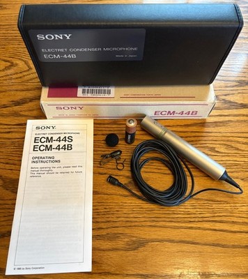 Sony ECM-44B Electret Condenser Microphone Omnidirectional Lavalier