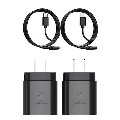 2 Original Carga Rapida USB-C De 25W Cargador Para Samsung Galaxy S21/S20/S22