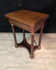 Table de jeu en acajou de style Empire