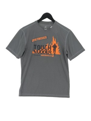 Merrell Herren T-Shirt S Grau Grafik 100% Polyester Basic